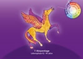 Karte 1. Lebenszyklus 42-49 Jahre, Krafttier Pegasus
